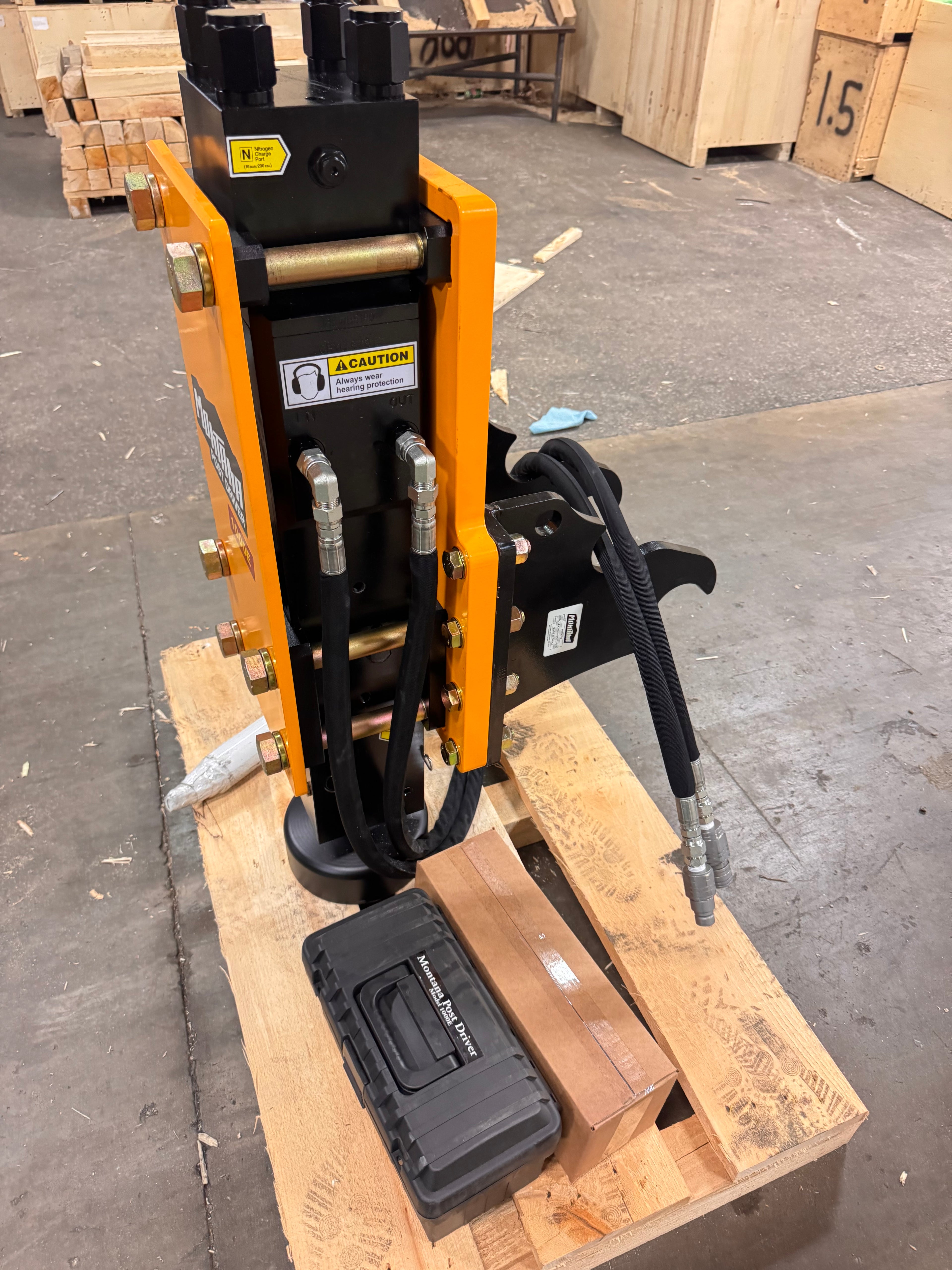 1000E Excavator Post Driver